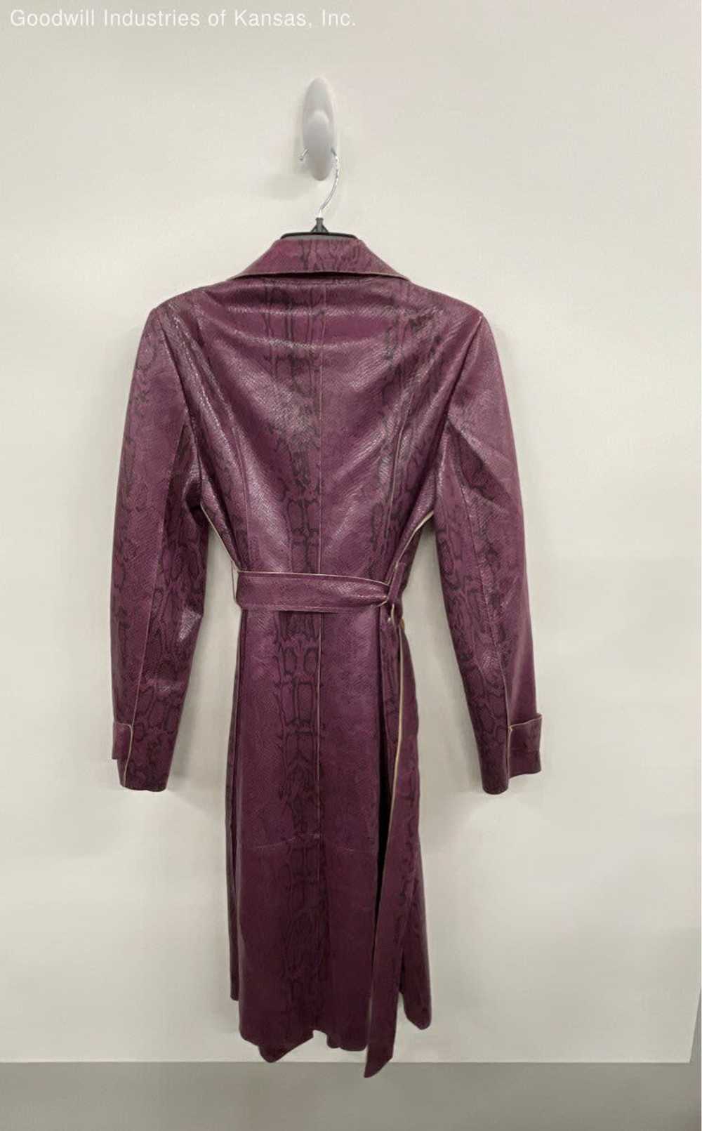 Urban Outfitters Purple Snakeskin Trench Coat - S… - image 8