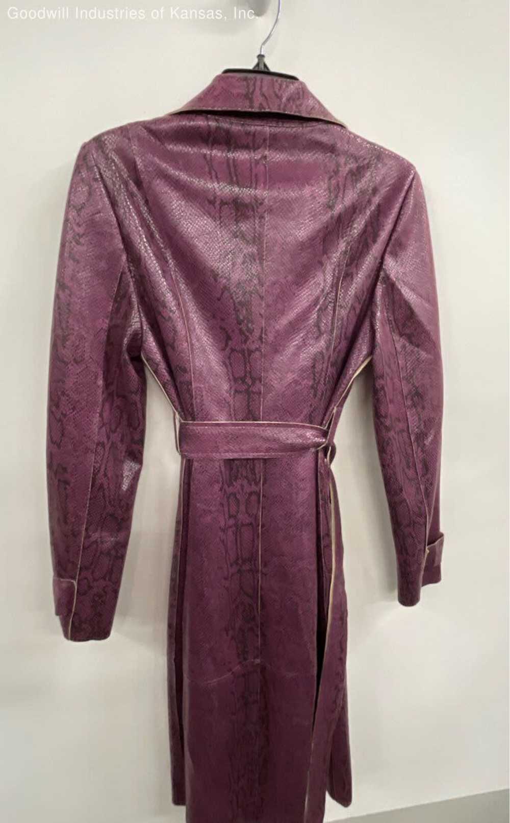 Urban Outfitters Purple Snakeskin Trench Coat - S… - image 9