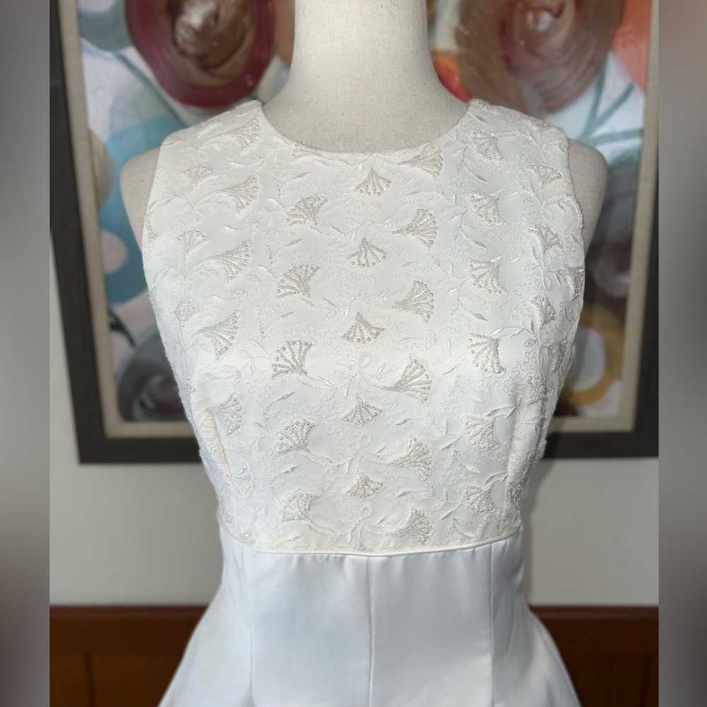 Pretty Vintage 90s Jasmine Heavy Pleated Wedding … - image 3