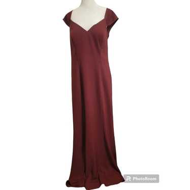 BARI JAY womens size 14 maroon formal dress