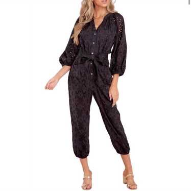 Cleobella Black Penelope Jumpsuit Large - image 1