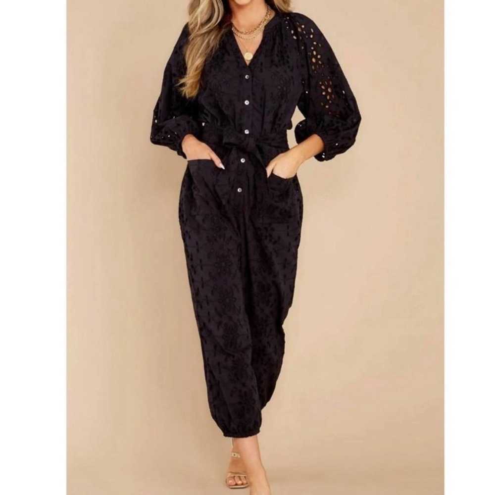 Cleobella Black Penelope Jumpsuit Large - image 2