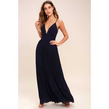 Lulus Depths of My Love Navy Blue Maxi Dress - image 1