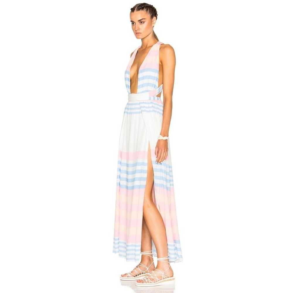 MARA HOFFMAN Swim Crinkle Crepe Maxi Dress, White… - image 8