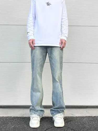 Japanese Brand × Jean × Streetwear Blue Flared Den