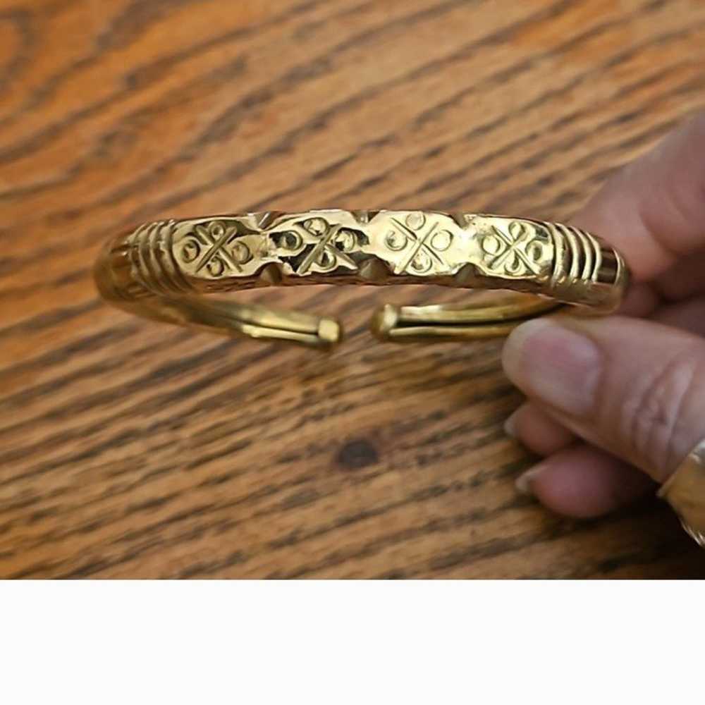 Bracelet Vintage Brass Cuff Bracelet - image 1