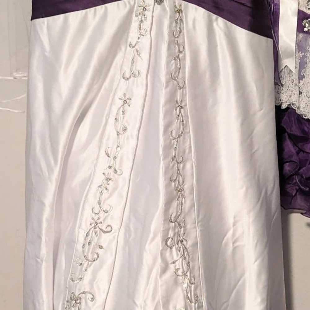 Custom hand beaded wedding dress - image 2