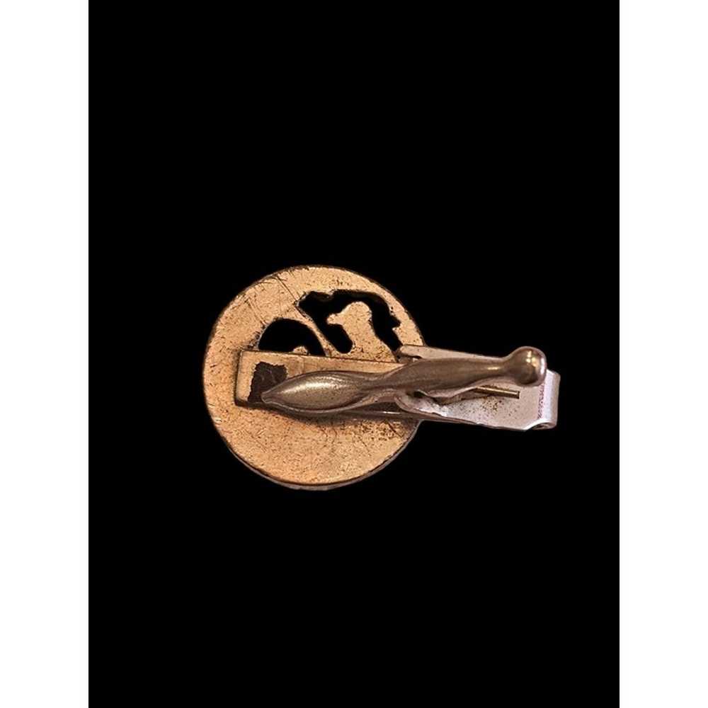 Vintage Anson Fly Fishing Tie Clip Fisherman Desi… - image 4