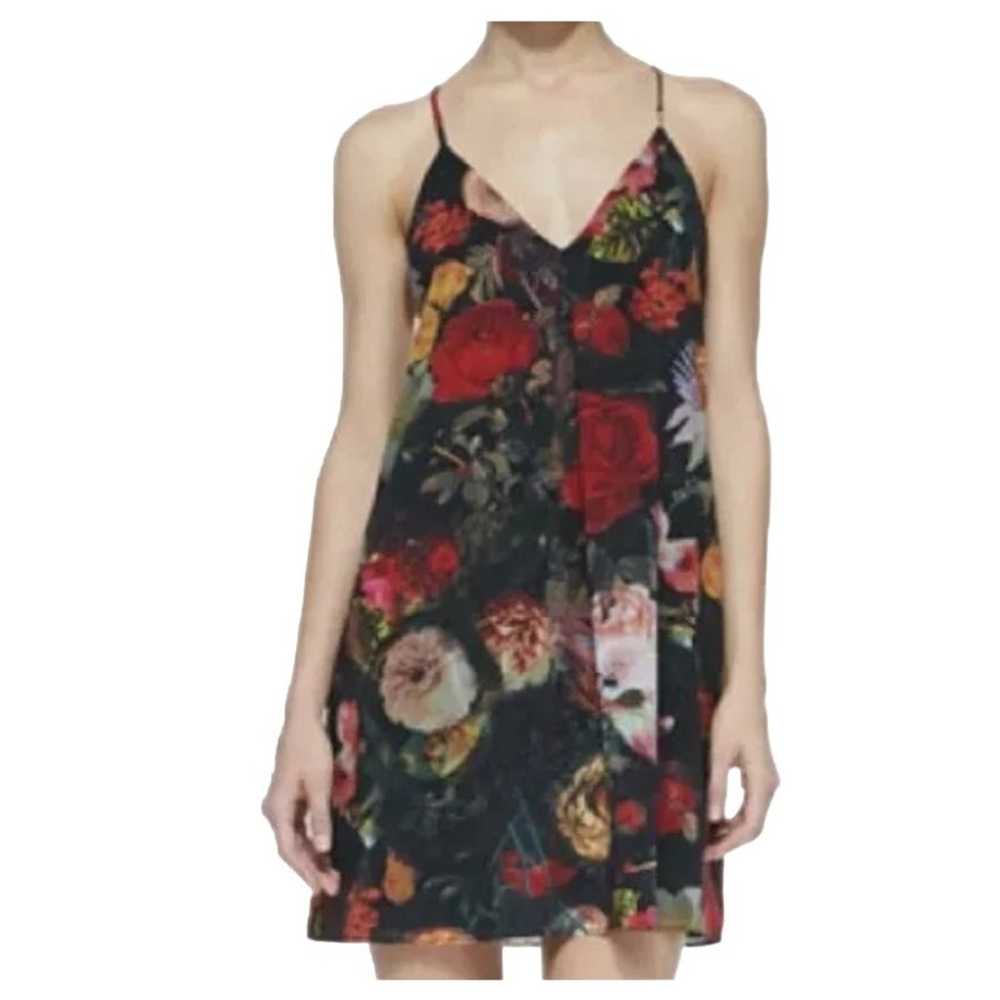 Alice + Olivia Fierra Floral Sleeveless Chiffon S… - image 1