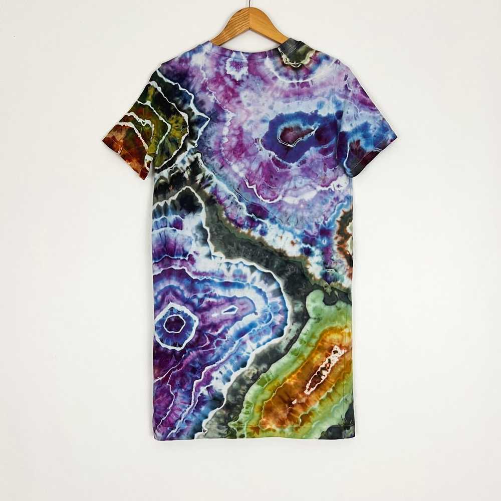 NEW Hand-Dyed Geode T-Shirt Dress | Size S - image 7