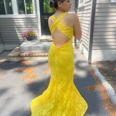 sherri hill prom dress yellow