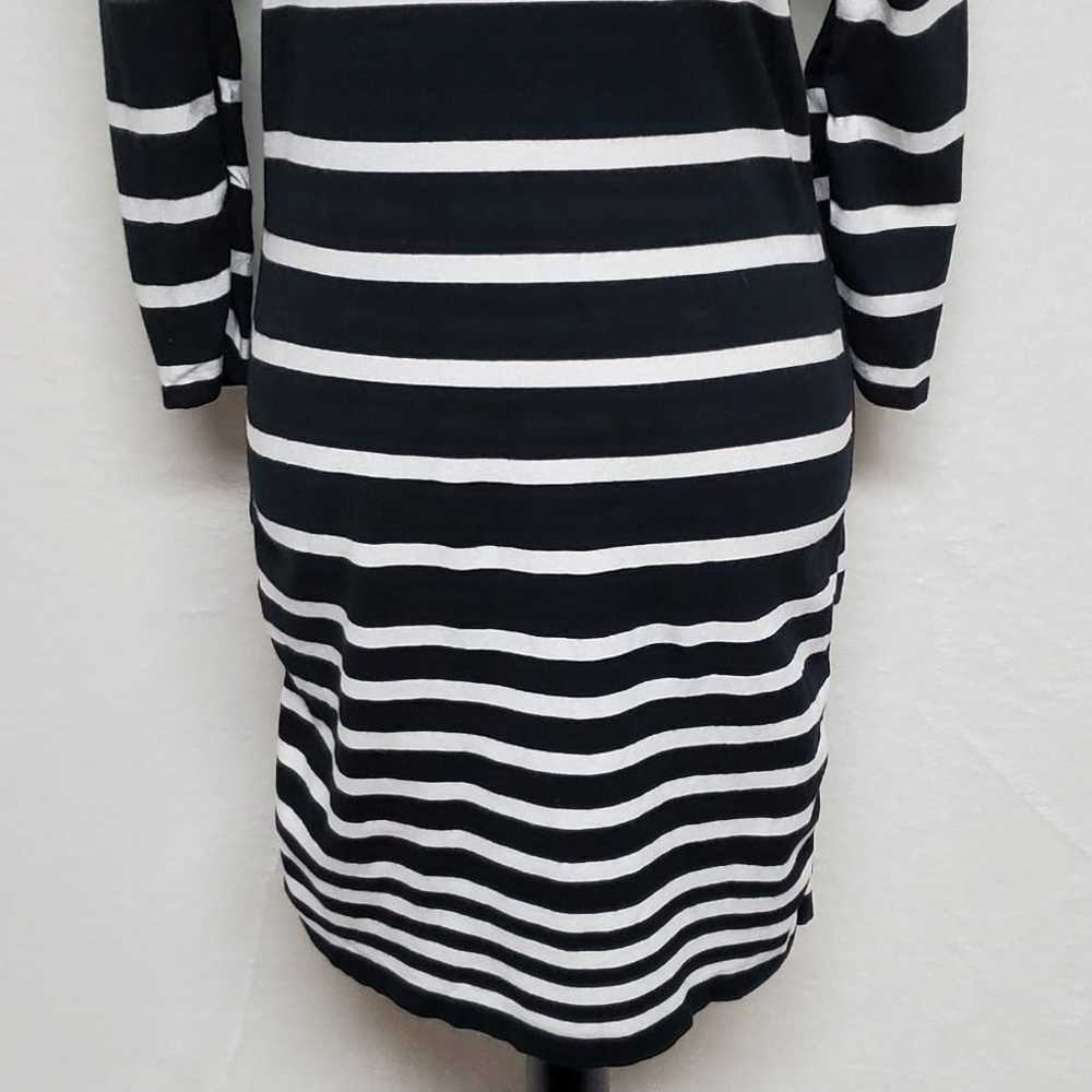 RAG & Bone Black White Asymmetric Striped Stretch… - image 4