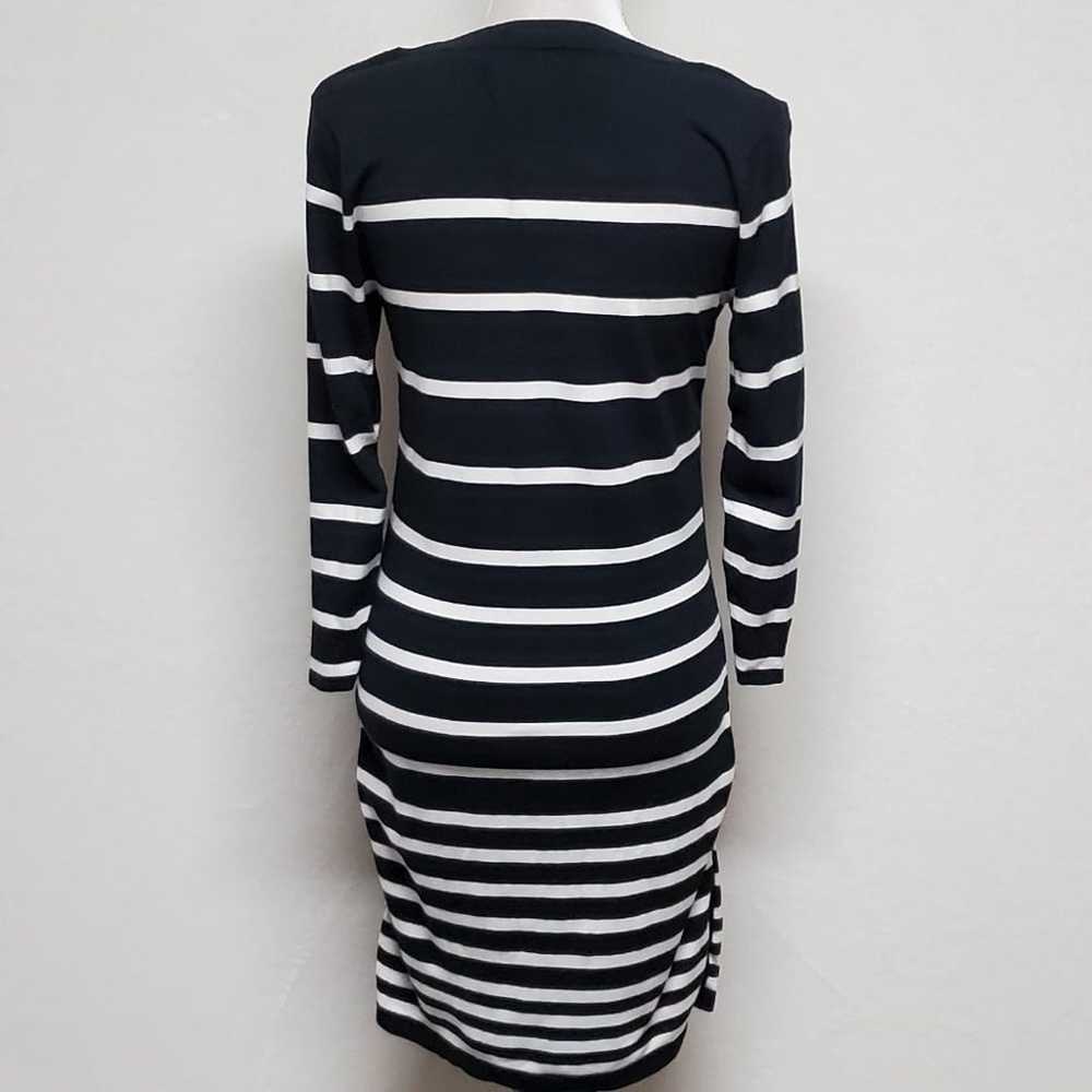 RAG & Bone Black White Asymmetric Striped Stretch… - image 7