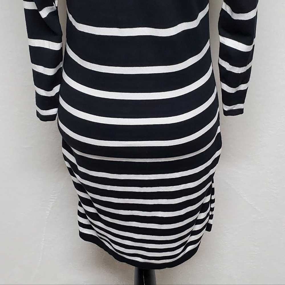 RAG & Bone Black White Asymmetric Striped Stretch… - image 9