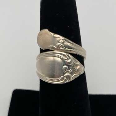 Vintage Silver Spoon Ring Size 7 - image 1