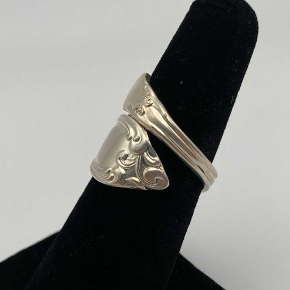 Vintage Silver Spoon Ring Size 7 - image 2