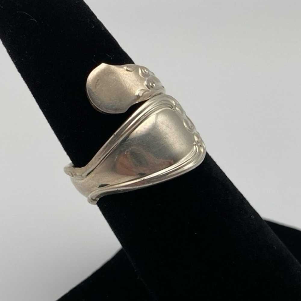 Vintage Silver Spoon Ring Size 7 - image 3