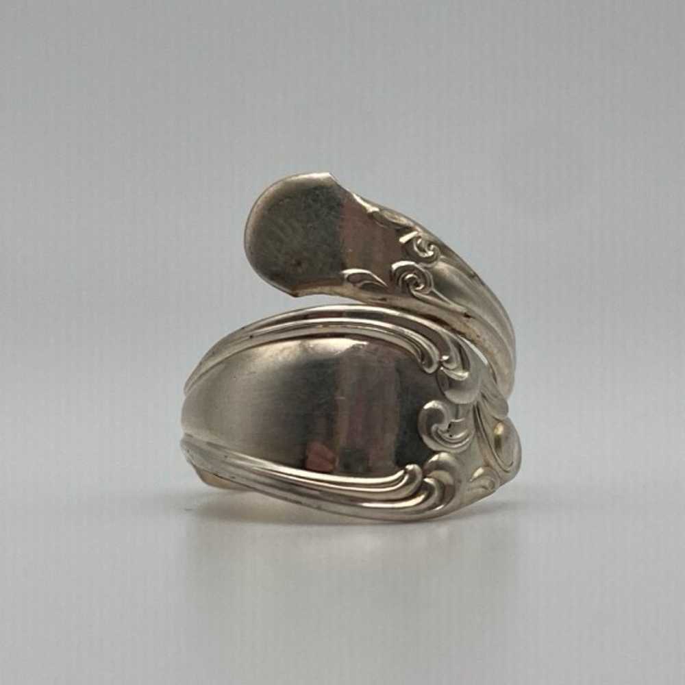 Vintage Silver Spoon Ring Size 7 - image 4