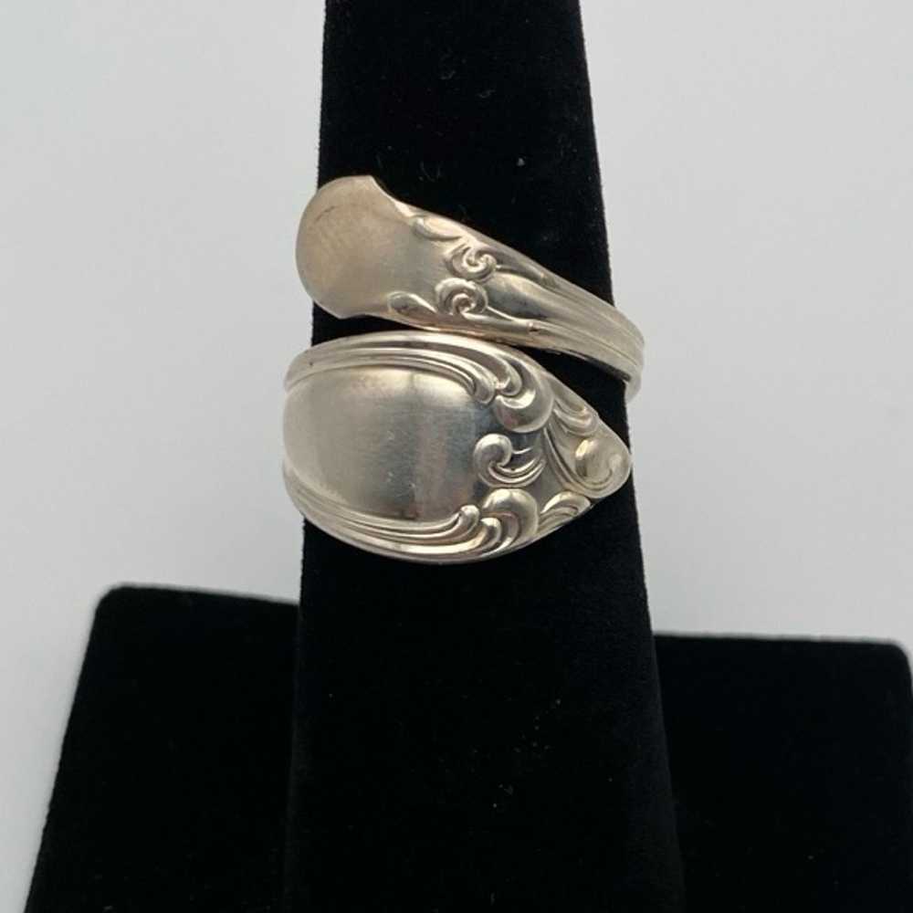 Vintage Silver Spoon Ring Size 7 - image 6