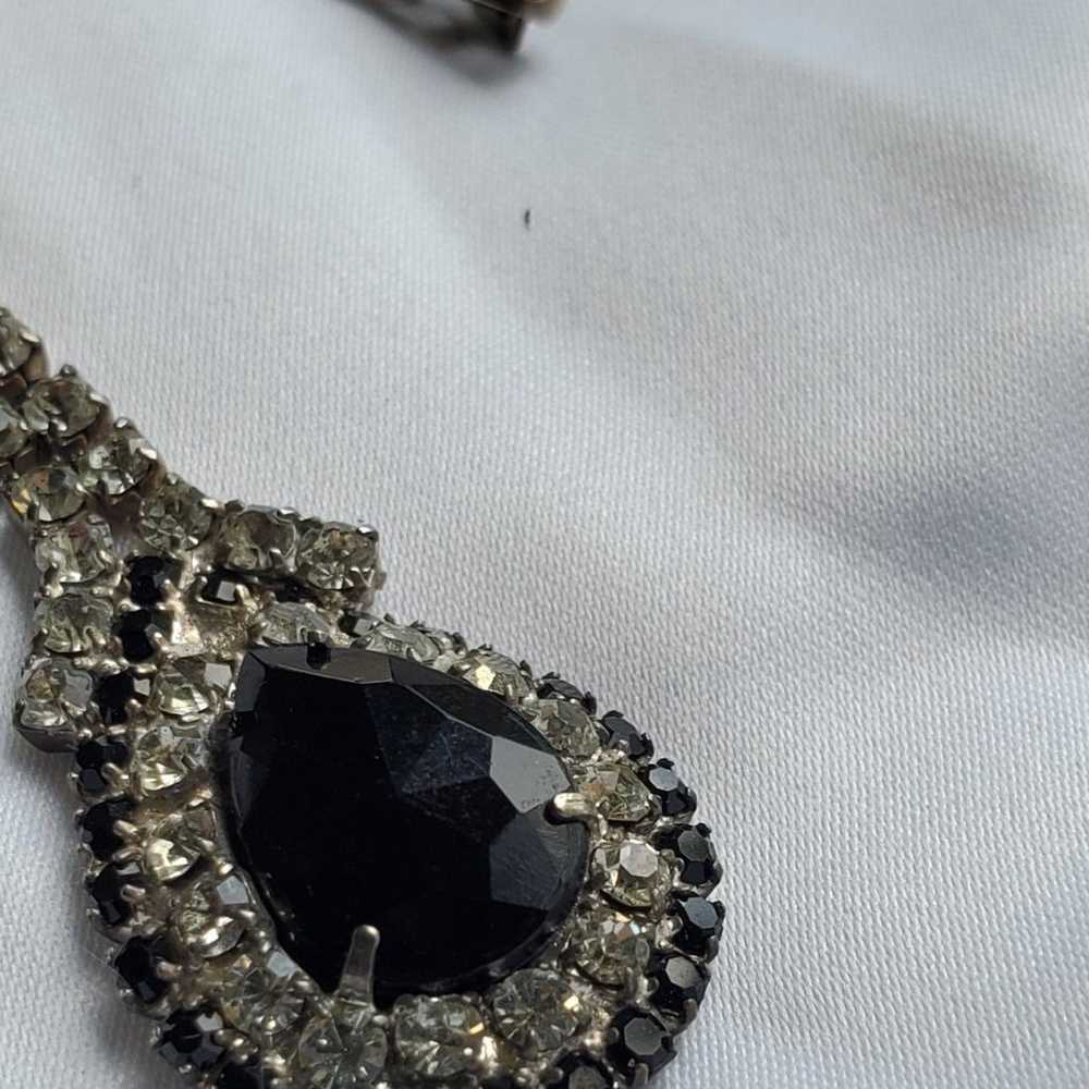 Vintage Rhinestone and Crystal Necklace - image 6