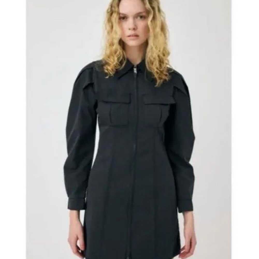 MOUSSY PATCH POCKET ZIP-UP Dress Light Black - image 1