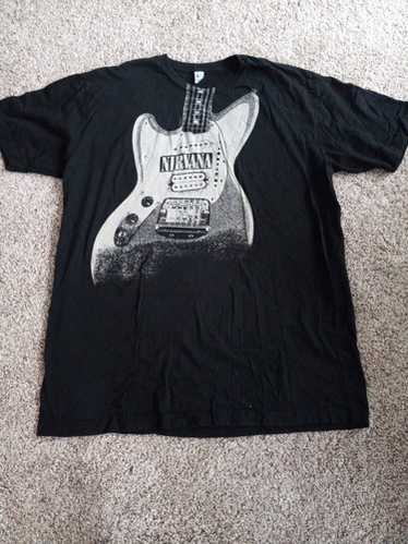 NIRVANA ギターデザイン Tシャツ M Nirvana guitar t shirt - Gem
