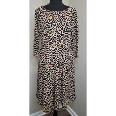 Betsey Johnson  - NWOT - Torrid Animal Print & Ros