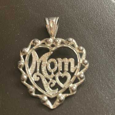 925 Sterling Silver Vintage Bolivia "Mom" Pendant