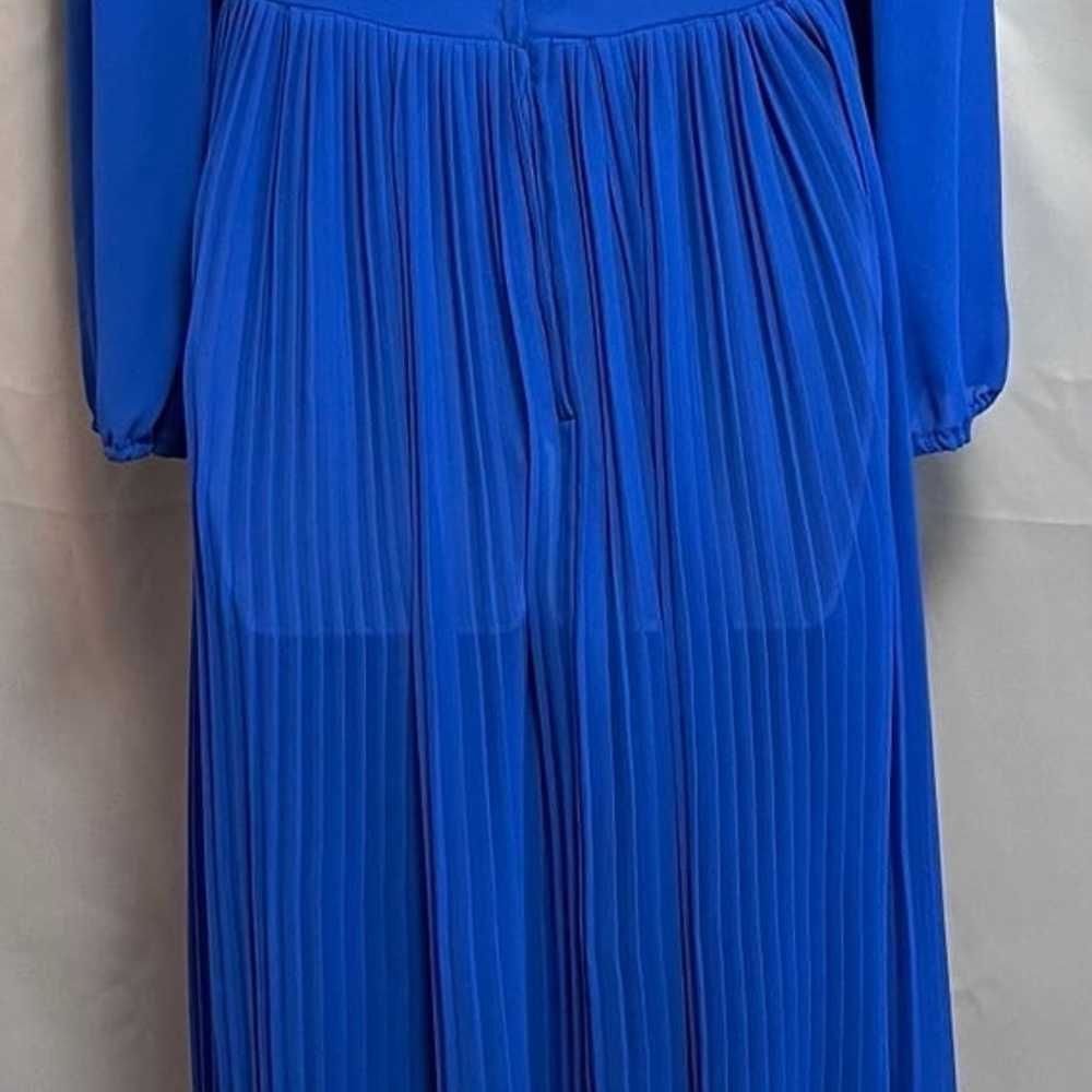 Vtg 60s Women’s Pleated Maxi Dress Miss Elliette … - image 3