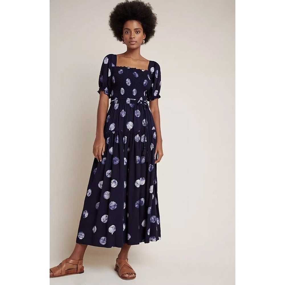 The Odells Anthropologie Alix Smocked Maxi Dress - image 1