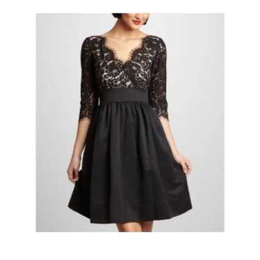 Eliza J lace dress size 10 black with pockets - image 1