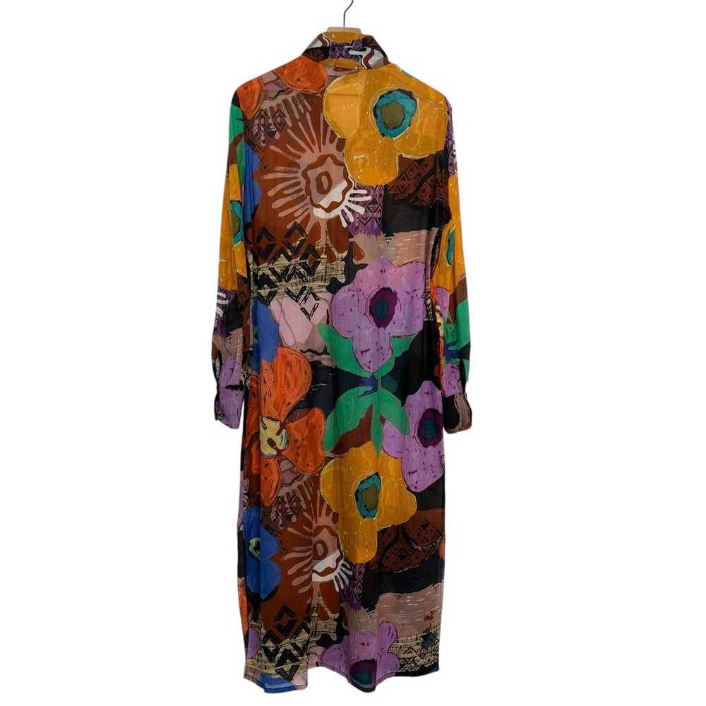 Petit Pois Button Down Pop Art Shirt Dress Women … - image 3