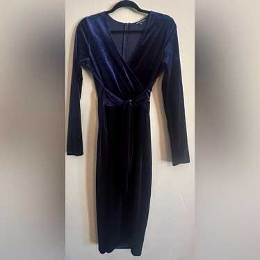 Gianni Bini | y2K  Velvet  Dress beautiful blue ve