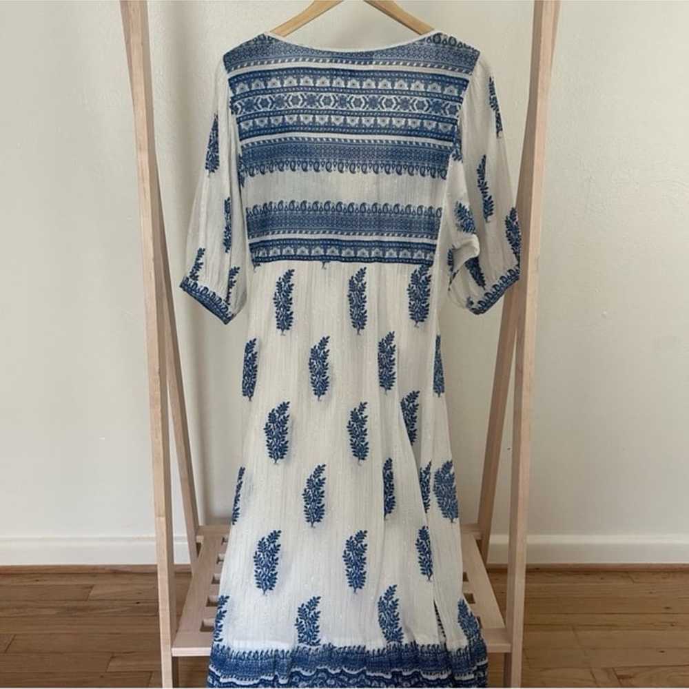 Daughters of India Azure Mishka Maxi Dress size M - image 8