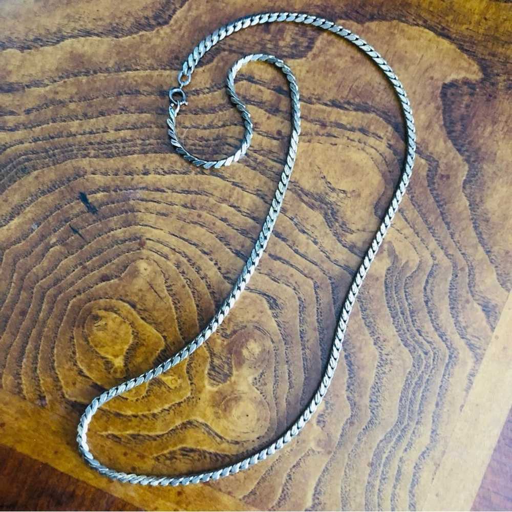 Vintage 70s gold plated rope chain necklace - image 8