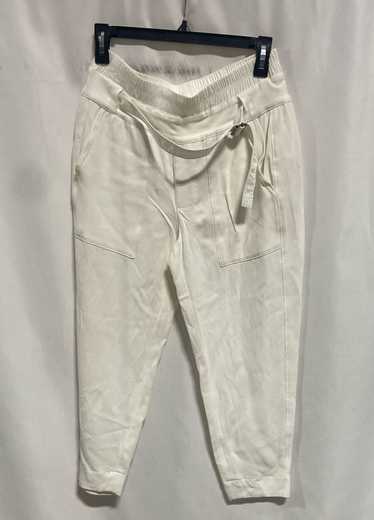 Helmut Lang White Capri Belted Pants - Size 4