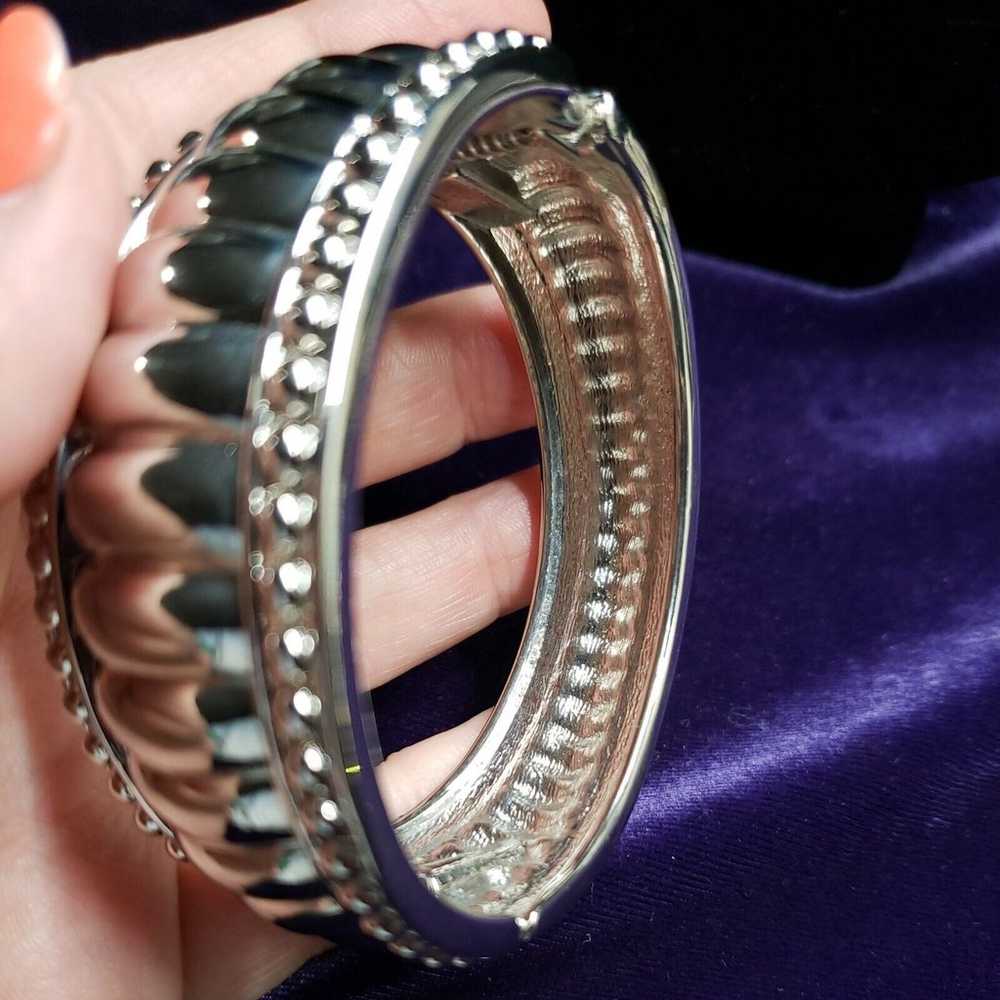 Southwestern Style Clamper Bangle Bracelet Chunky… - image 11