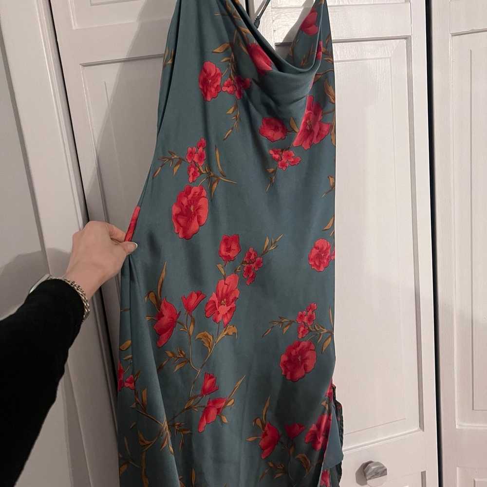 Silk floral maxi dress - image 1