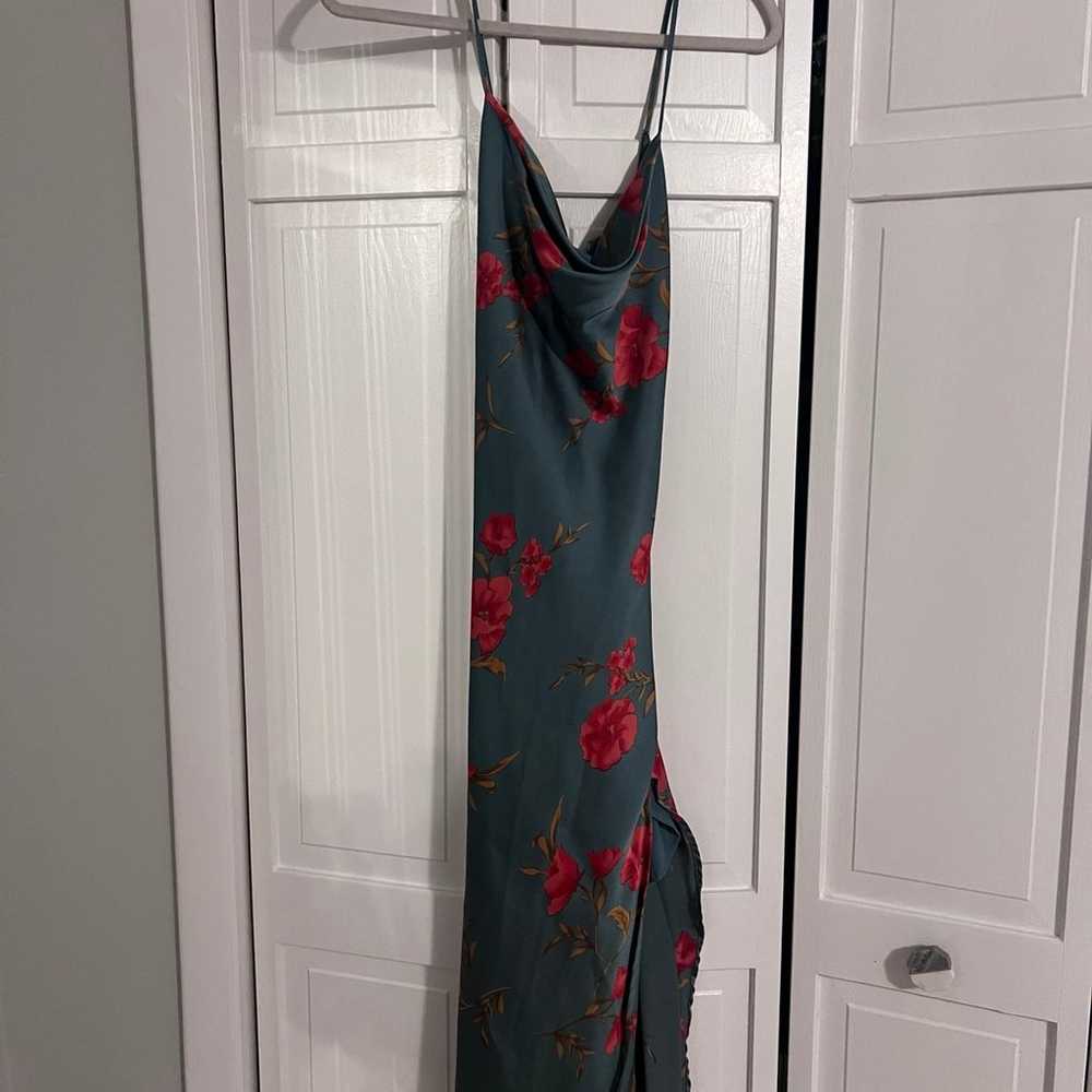 Silk floral maxi dress - image 2