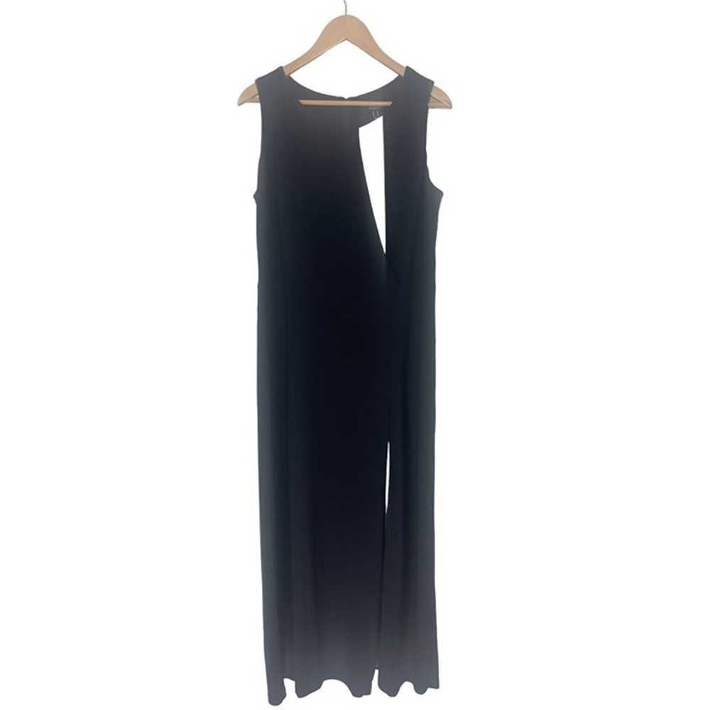 Size 14 BLACK & WHITE COLORBLOCK LONG GOWN Maxi D… - image 2