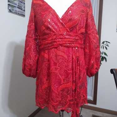 Custom made special occasion Mini dress.NEVER WORN - image 1