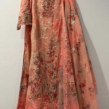 Indian Pakistani  embroidery salwar Kameez Dupatta