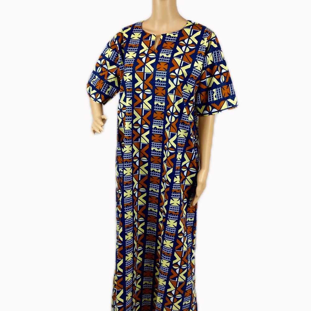 African Print Ankara Handmade Kaftan - image 1