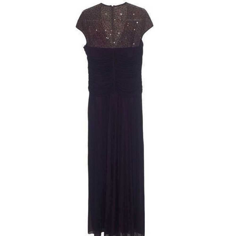 Tadashi Shoji Deep Purple Sequined Formal Dress - image 2