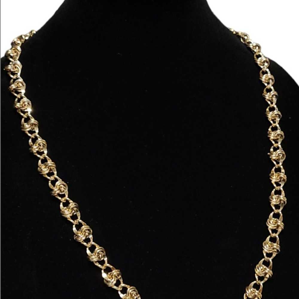 Vintage 30" Gold-Tone Heavy Link Chain - image 1