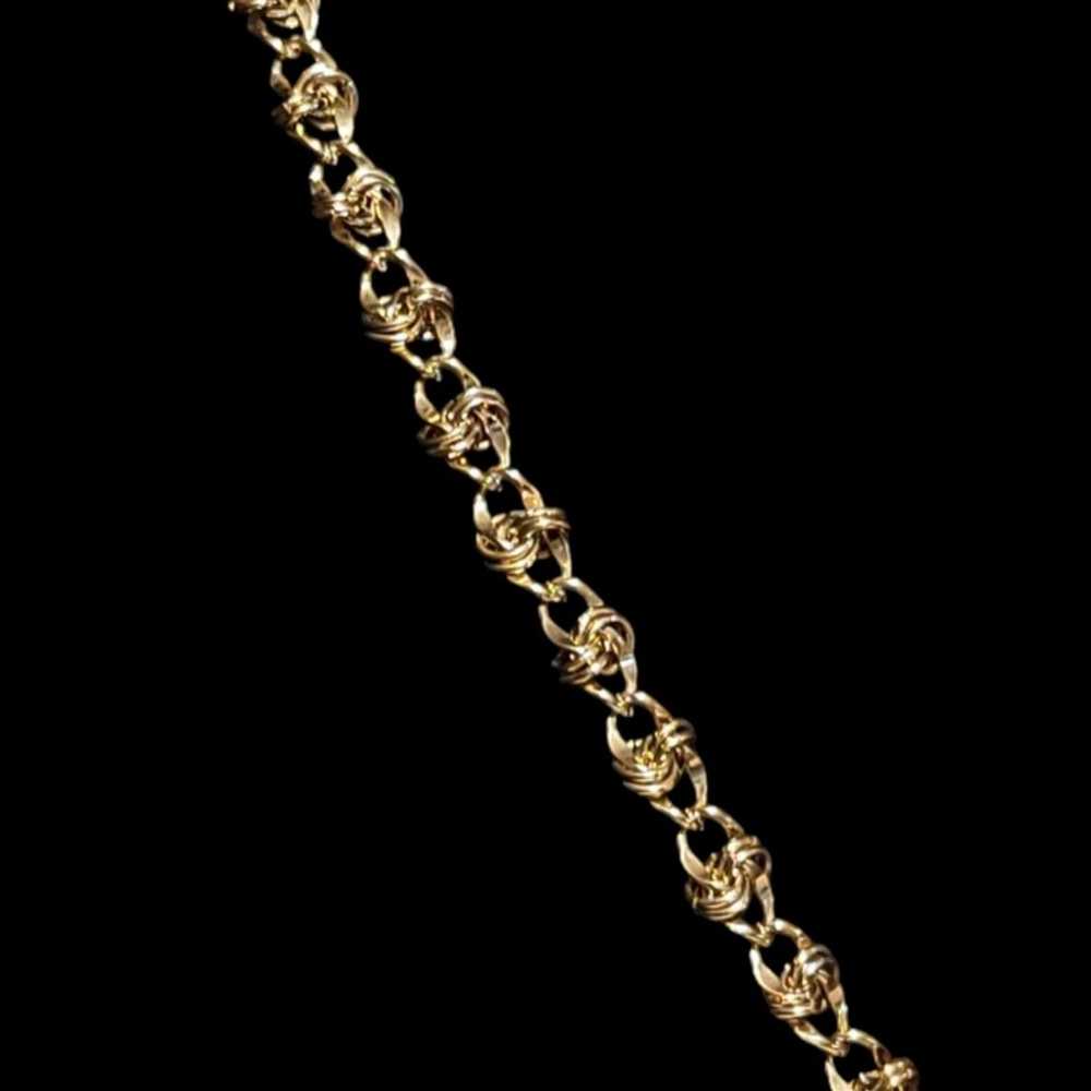 Vintage 30" Gold-Tone Heavy Link Chain - image 4