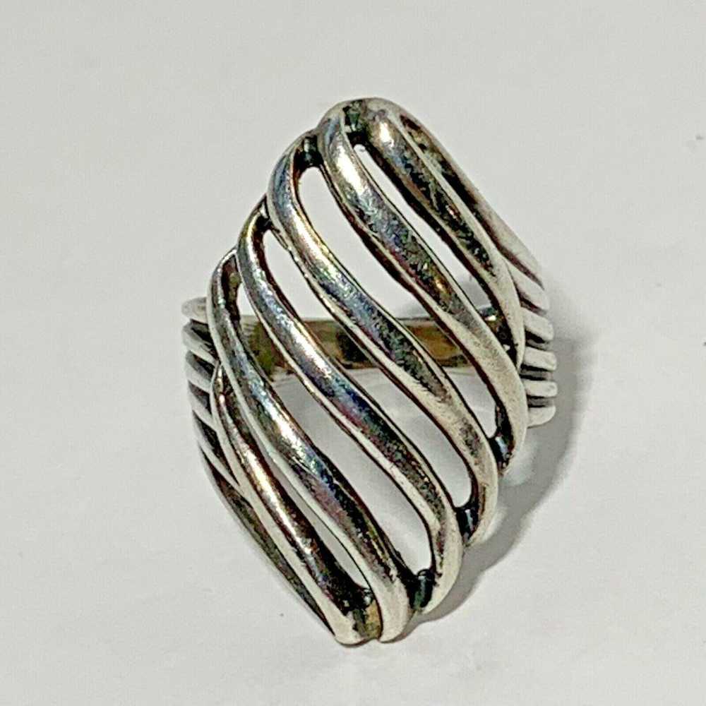 VINTAGE Handcrafted STERLING SILVER 925 Statement… - image 3