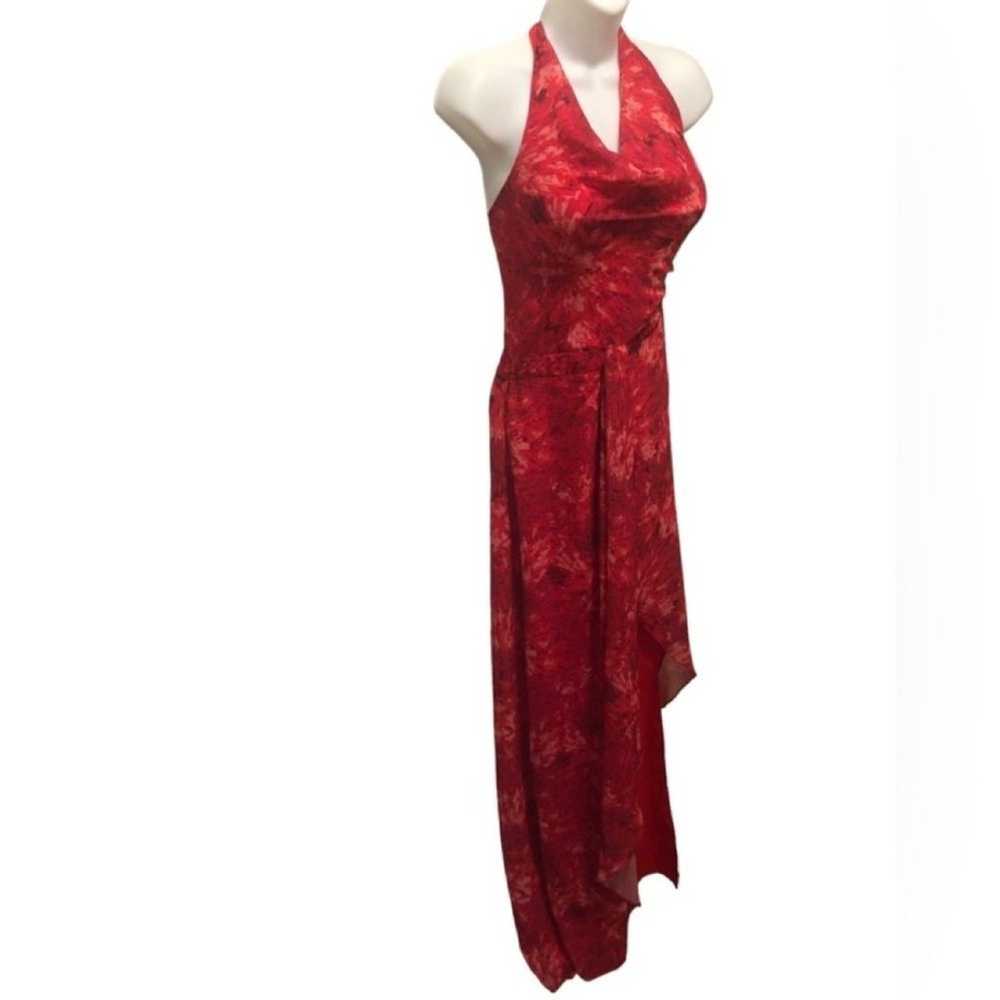 Halston Heritage Chiffon Halter Maxi Dress Sz. 16… - image 6