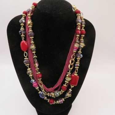 Premier Designs Statement Multi Strand Necklace C… - image 1