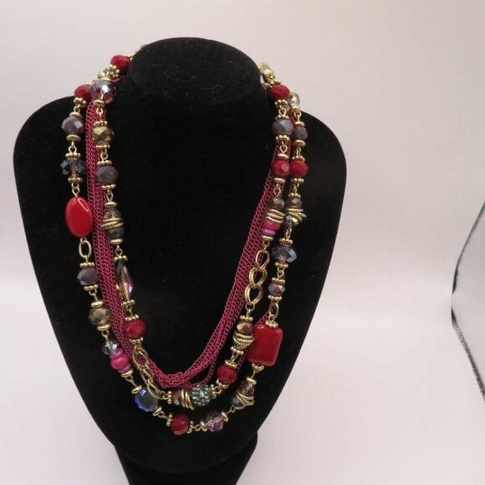 Premier Designs Statement Multi Strand Necklace C… - image 2